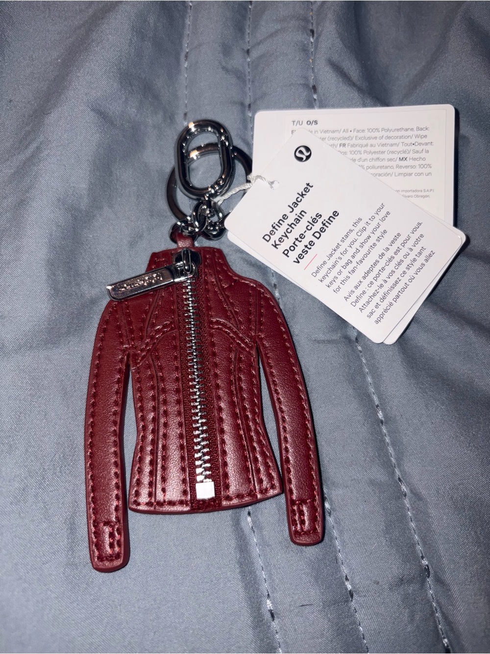 lululemon athletica Define Jacket Keychain - Burgundy